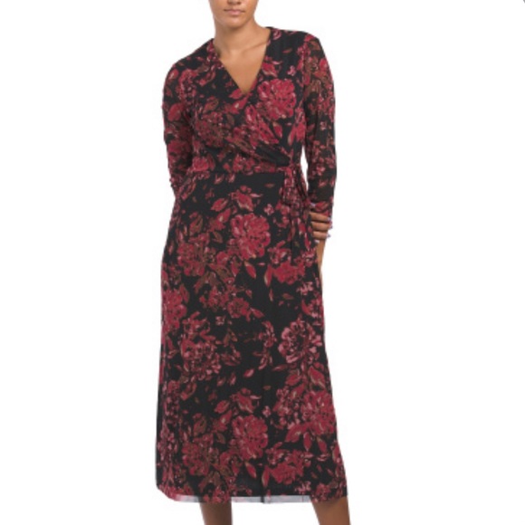 Anne Klein Wrap Style Dress - Picture 2 of 8